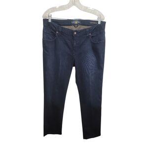 Lucky Brand ginger straight leg ankle blue jeans size 14W